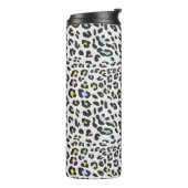 Pastel Leopard Spot Pattern Thermosbecher (Nach links gedreht)