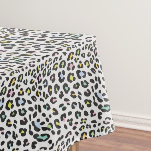Pastel Leopard Spot Pattern Tischdecke (Beispiel)