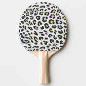 Pastel Leopard Spot Pattern Tischtennis Schläger (Vorderseite)