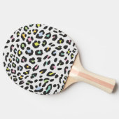 Pastel Leopard Spot Pattern Tischtennis Schläger (Seitenansicht)