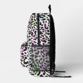 Pastel Leopard Spots Bedruckter Rucksack (Rechts)