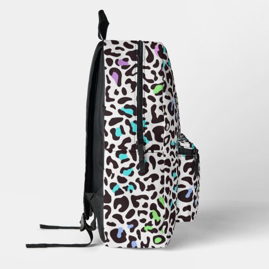 Pastel Leopard Spots Bedruckter Rucksack (Links)