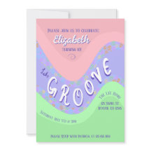 Pastel Lets Groove Mädchen-Geburtstagseinladung