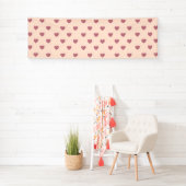 Pastel Liebe Hearts Banner (Insitu)