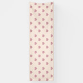 Pastel Liebe Hearts Banner (Vertikal)
