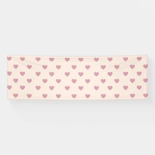 Pastel Liebe Hearts Banner (Horizontal)