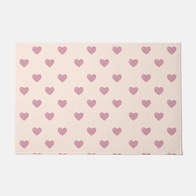 Pastel Liebe Hearts Fußmatte (Vorderseite)