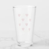 Pastel Liebe Hearts Glas (Rückseite)