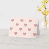 Pastel Liebe Hearts Karte (Gelbe Blume)