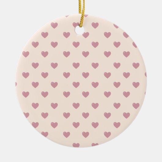Pastel Liebe Hearts Keramik Ornament (Vorne)