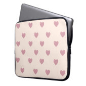Pastel Liebe Hearts Laptopschutzhülle (Vorderseite Links)