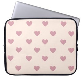 Pastel Liebe Hearts Laptopschutzhülle