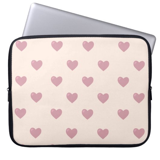 Pastel Liebe Hearts Laptopschutzhülle (Vorderseite)