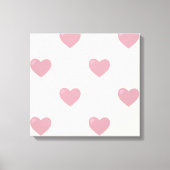 Pastel Liebe Hearts Leinwanddruck (Vorderseite)