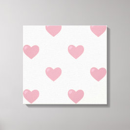 Pastel Liebe Hearts Leinwanddruck