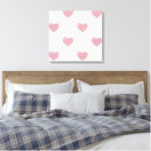 Pastel Liebe Hearts Leinwanddruck (Insitu (Schlafzimmer))
