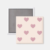 Pastel Liebe Hearts Magnet (Vorderseite/Rückseite)