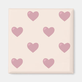 Pastel Liebe Hearts Magnet