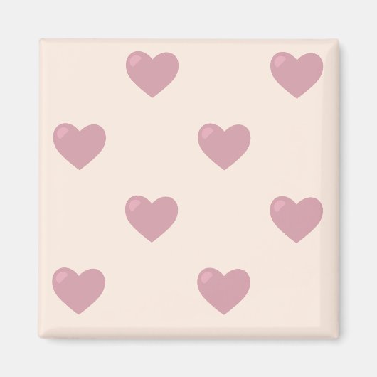 Pastel Liebe Hearts Magnet (Vorne)