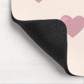 Pastel Liebe Hearts Mousepad (Ecke)