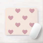 Pastel Liebe Hearts Mousepad (Mit Mouse)