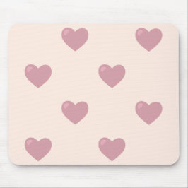 Pastel Liebe Hearts Mousepad