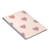 Pastel Liebe Hearts Notizblock (Rechte Seite)