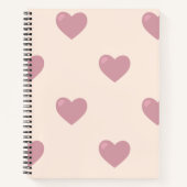 Pastel Liebe Hearts Notizblock (Vorderseite)