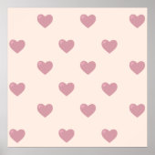 Pastel Liebe Hearts Poster (Vorne)