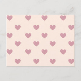 Pastel Liebe Hearts Postkarte