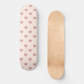 Pastel Liebe Hearts Skateboard (Vorderseite)
