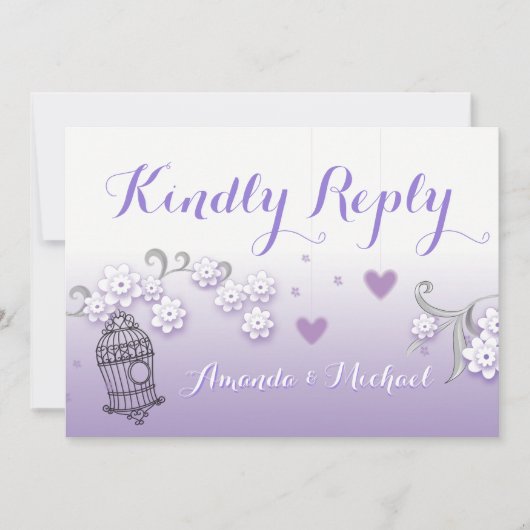 Pastel liebt Hochzeitskartons Einladung (Vorderseite)