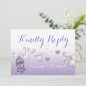 Pastel liebt Hochzeitskartons Einladung (Stehend Vorderseite)