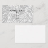 Pastel Light Gray Abstrakt Visitenkarte (Vorne/Hinten)
