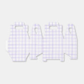 Pastel Light Lila Lilac Gingham Karo Kariert Geschenkschachtel (Ungefaltet)