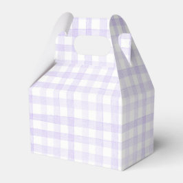 Pastel Light Lila Lilac Gingham Karo Kariert Geschenkschachtel