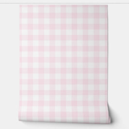 Pastel Light Pink Check Green Buffalo Plaid Tapete