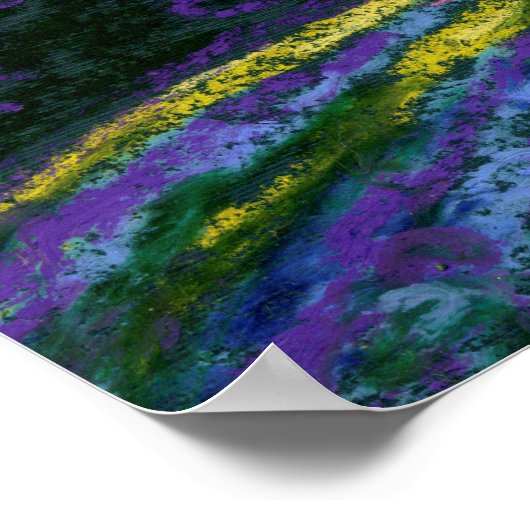 Pastel Lighthouse und Lavender Fields Canvas Print Poster (Ecke)