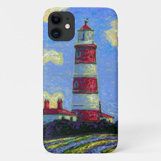 Pastel Lighthouse und Lavenderfelder Case-Mate iPhone Hülle (Rückseite)