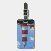 Pastel Lighthouse und Lavenderfelder Gepäckanhänger (Vorderseite vertikal)