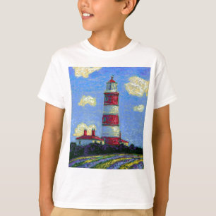 Pastel Lighthouse und Lavenderfelder T-Shirt