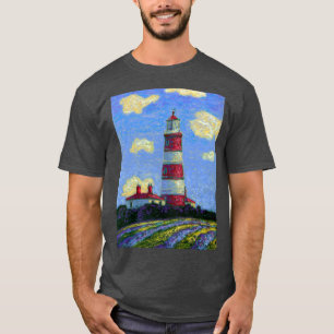 Pastel Lighthouse und Lavenderfelder T-Shirt