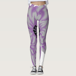 Pastel Lila, Amethyst Rauch künstliche Blume De De Leggings