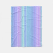 Pastel Lila Blue Green Fleece Blanket (Vorderseite)