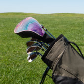 Pastel Lila Blue Pink Agate Golf Headcover (In SItu)