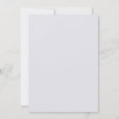 Pastel Lila Blue Rose Elegante Hochzeit mit Flora Einladung (Rückseite)