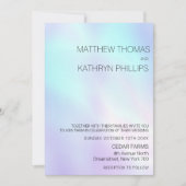 Pastel Lila Blue Wedding Einladung (Vorderseite)