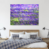 Pastel Lila Blume auf Holz Leinwanddruck (Insitu (Schlafzimmer))