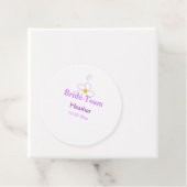 Pastel lila Blume Brautjungfrau-Team boho mo Geschenkanhänger (Beispiel)