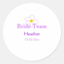 Pastel lila Blume Brautjungfrau-Team boho mo